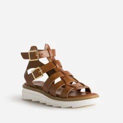 Sandale-spartiate en cuir^Texto New