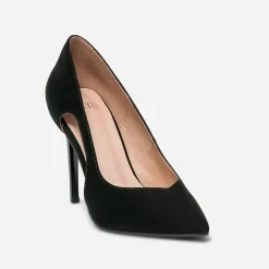 Stiletto suédé à talon verni^Texto Online