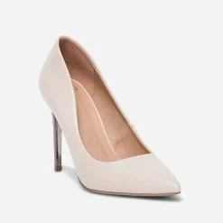 Stiletto nude verni à talon miroir^Texto New