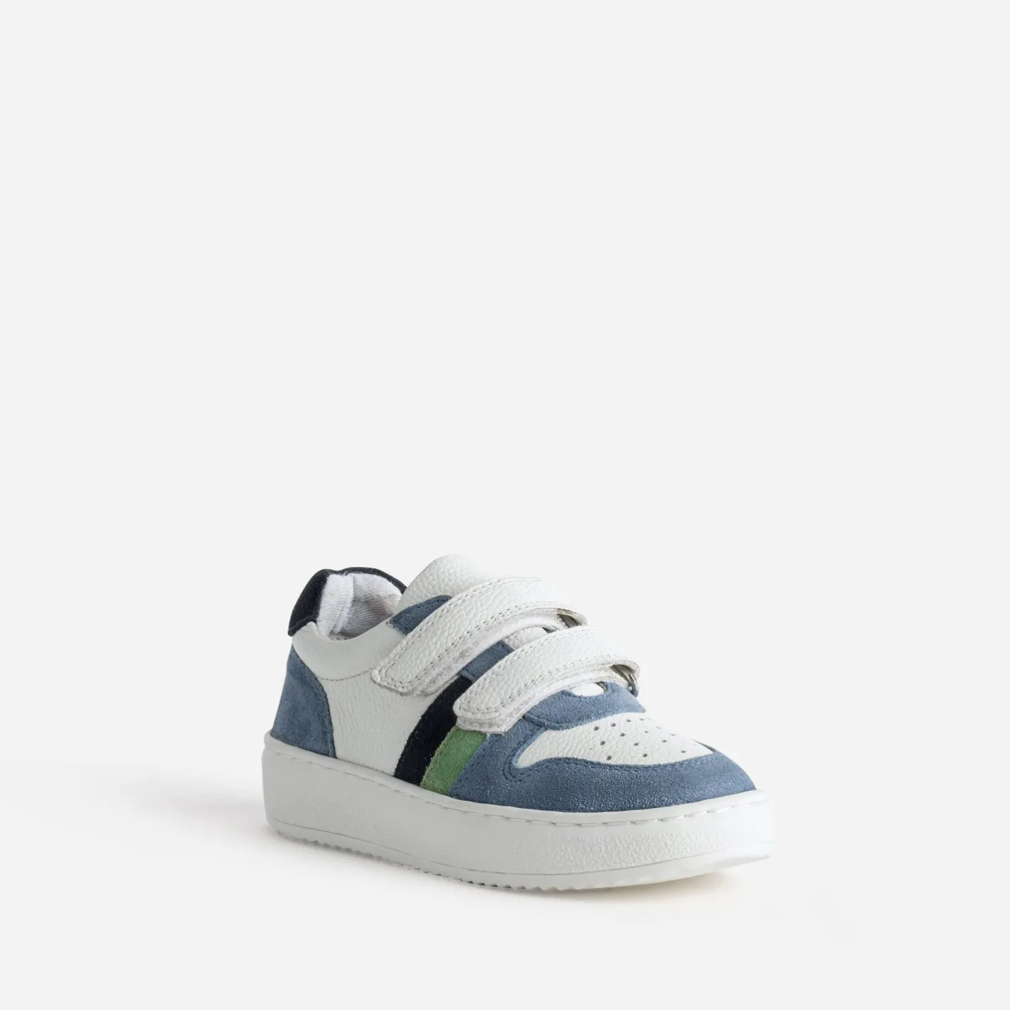 Tennis blanc, , vert cuir^Buggy Outlet