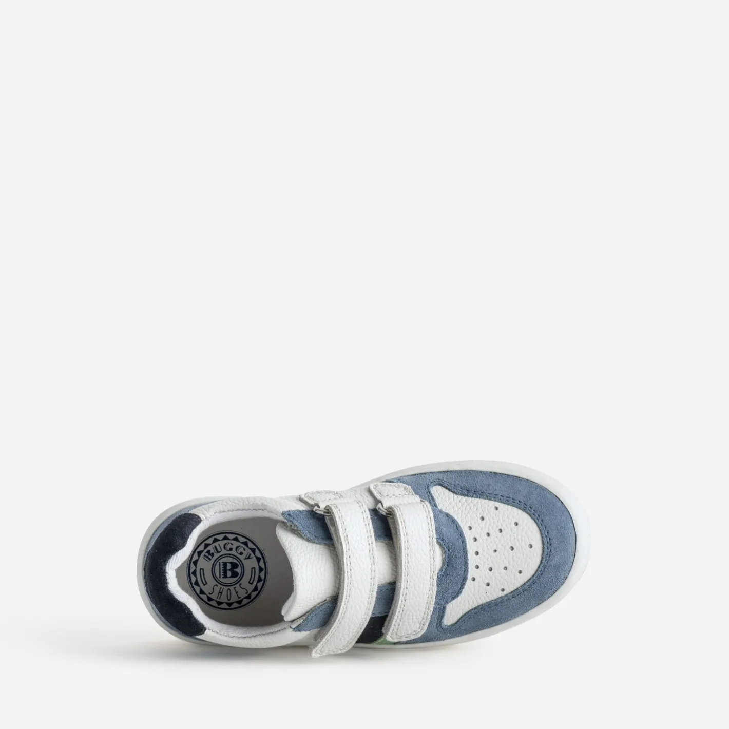 Tennis blanc, , vert cuir^Buggy Outlet