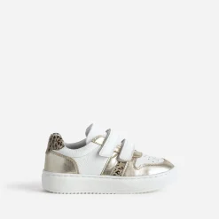 Tennis blanche, dée, motif léopard^Buggy Best