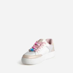 Tennis blanche et pastel détails perles^Buggy Outlet