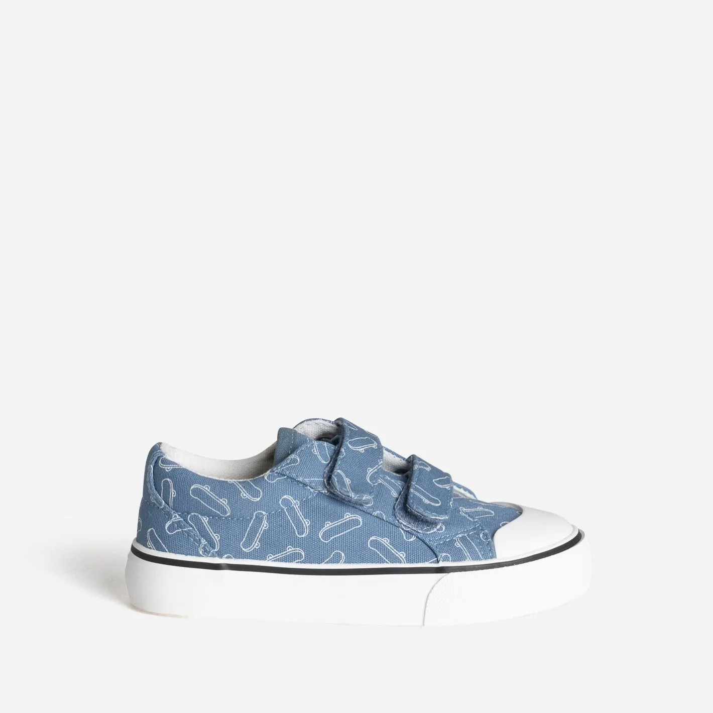 Tennis e toile motif skates à scratchs^Buggy Discount