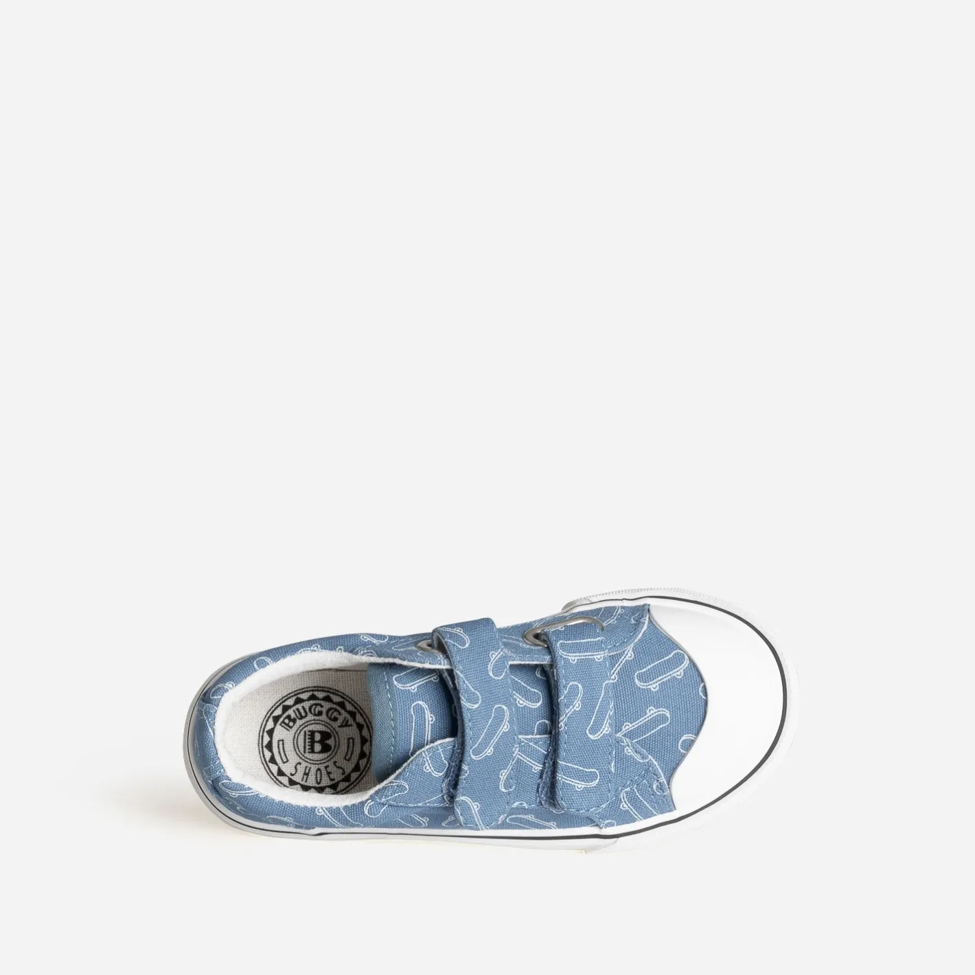 Tennis e toile motif skates à scratchs^Buggy Discount