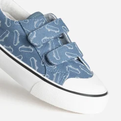 Tennis e toile motif skates à scratchs^Buggy Discount