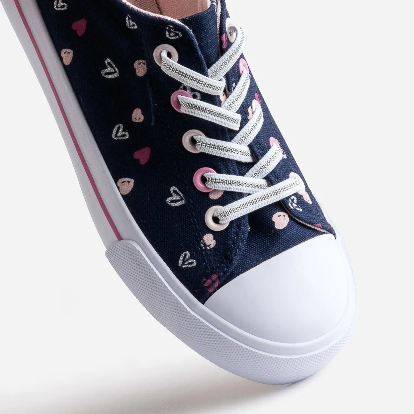 Tennis toile motifs cœurs^Buggy Online