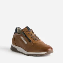 Tennis camel en cuir^Fluchos New