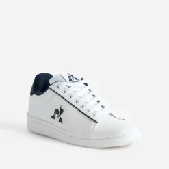 Tennis he et marine cuir^Le Coq Sportif