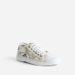 Tennis beige broderies or^Le Temps des Cerises Discount