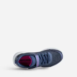 Tennis bleu pailleté en mesh^Skechers New