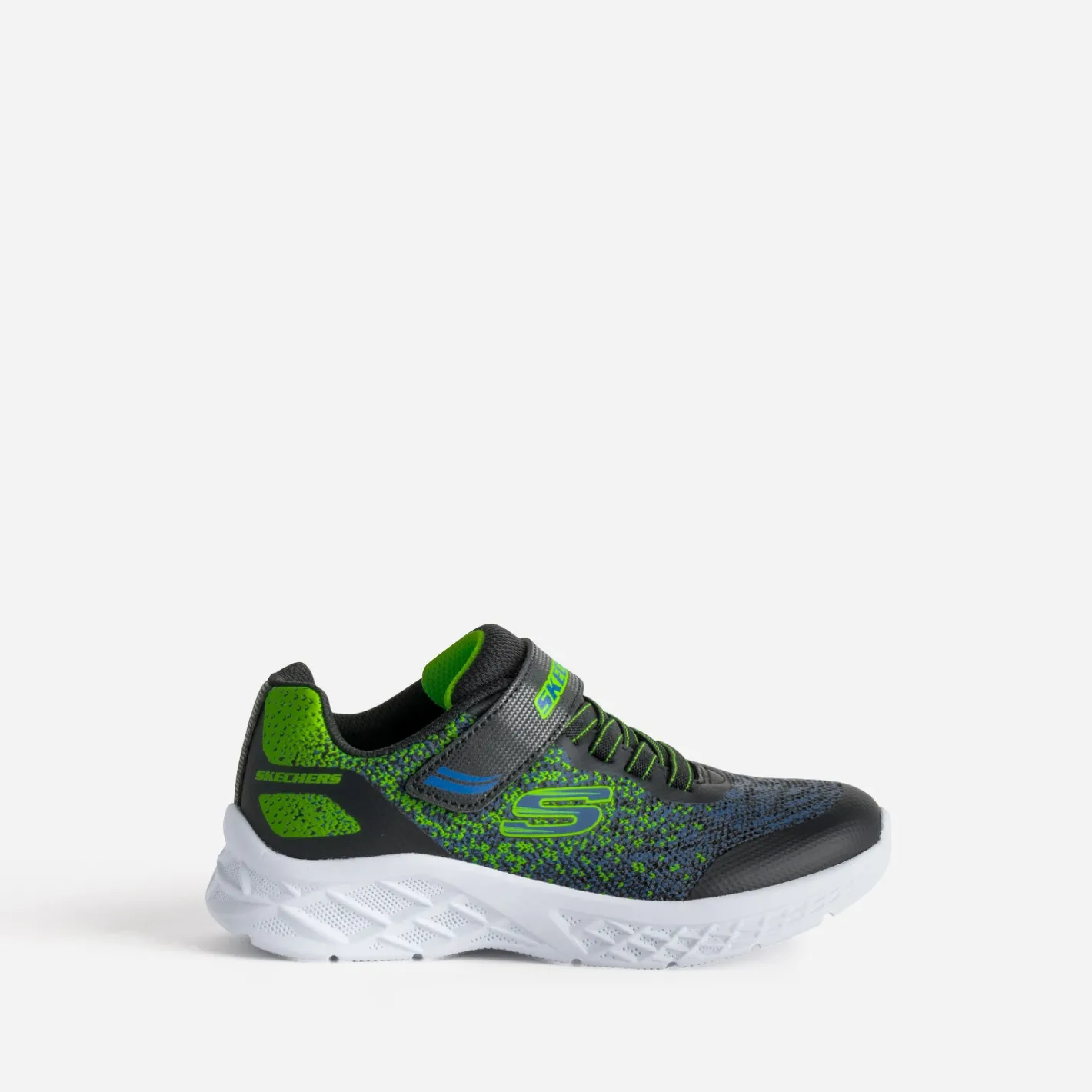 Tennis e, bleu, vert fluo^Skechers New