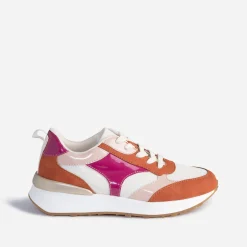 Tennis beige et terracotta à détails vernis s^Texto Outlet
