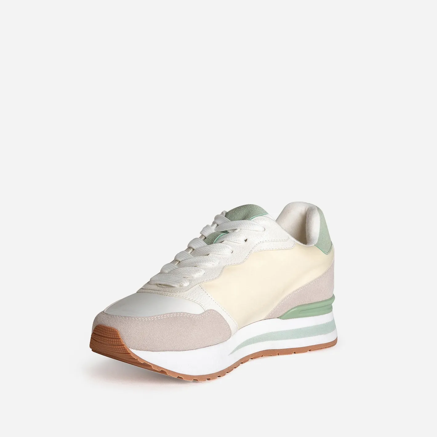 Tennis , beige, jaune, vert^Texto Sale