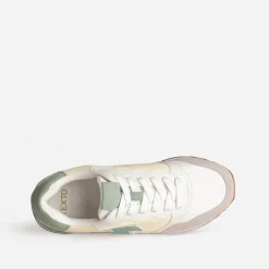Tennis , beige, jaune, vert^Texto Sale