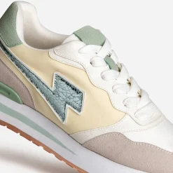Tennis , beige, jaune, vert^Texto Sale
