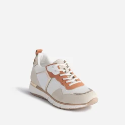 Tennis he, beige, terracotta et or^Texto Discount