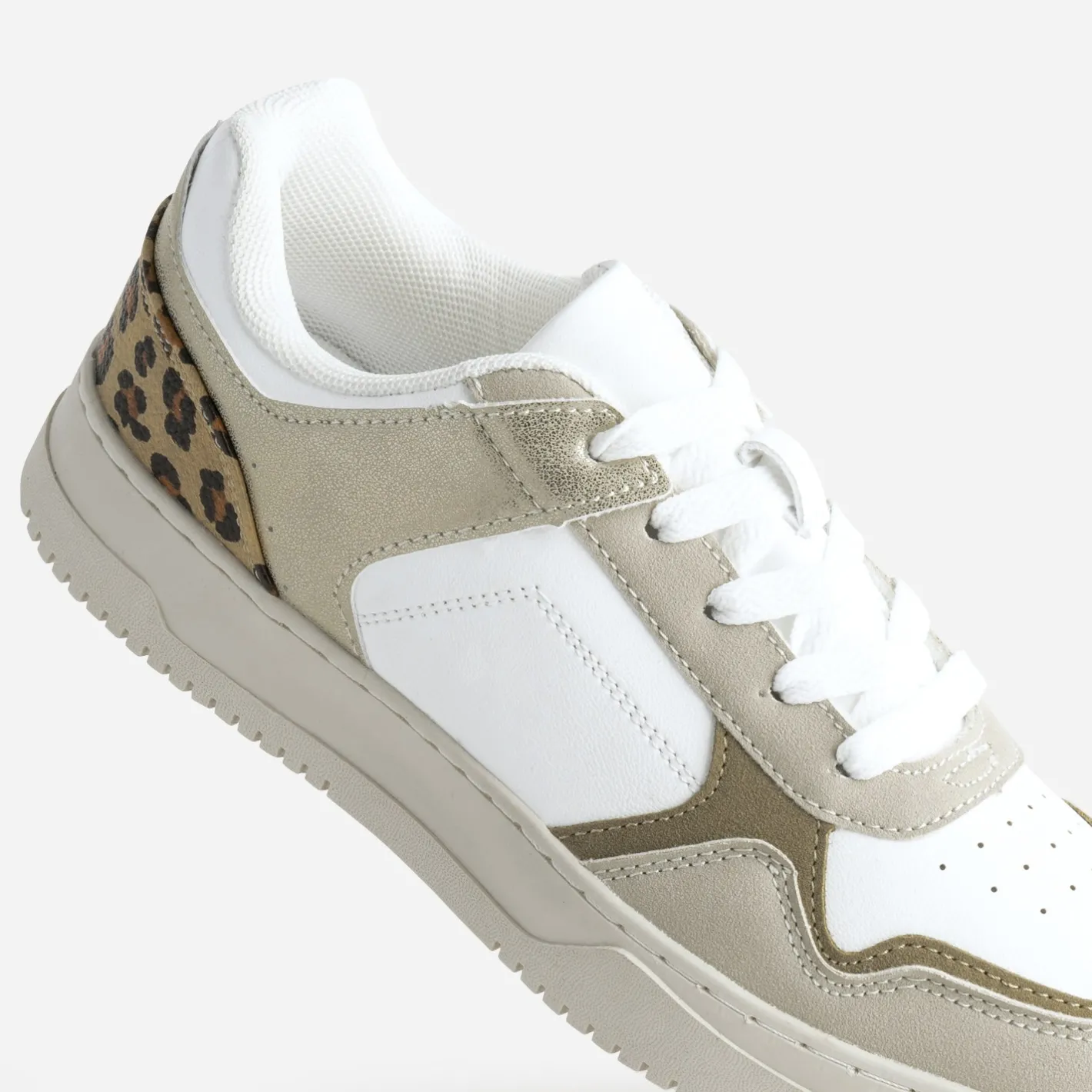 Tennis he, beige, effet léopard^Texto Clearance