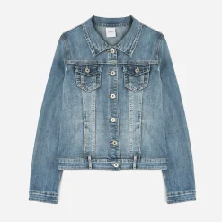 Veste en jean délavé^Texto Outlet